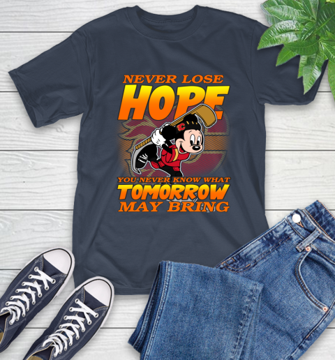 Calgary Flames NHL Hockey ootball Mickey Disney Never Lose Hope T-Shirt 4 Calgary Flames NHL Hockey ootball Mickey Disney Never Lose Hope T-Shirt - Image 4