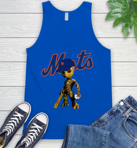 MLB New York Mets Groot Guardians Of The Galaxy Baseball Tank Top 5