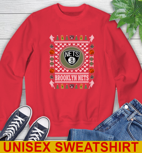 Brooklyn Nets Merry Christmas NBA Basketball Loyal Fan Sweatshirt 12