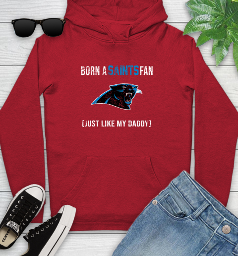 NFL Carolina Panthers Football Loyal Fan Just Like My Daddy Shirt Youth Hoodie 10