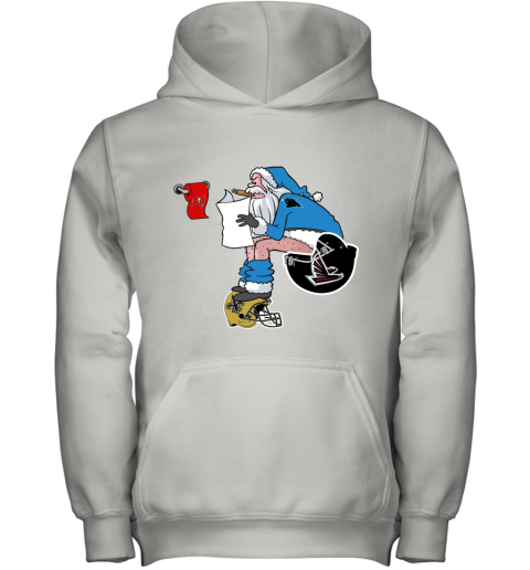 Santa Claus Carolina Panthers Shit On Other Teams Christmas Youth Hoodie