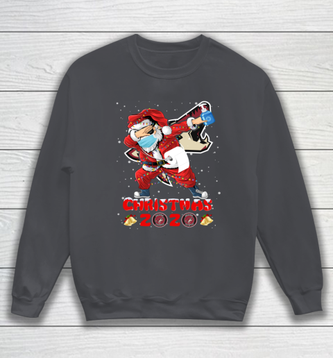 Arizona Coyotes Funny Santa Claus Dabbing Christmas 2020 NHL Sweatshirt 4