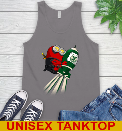 NBA Basketball Milwaukee Bucks Deadpool Minion Marvel Shirt Tank Top 6