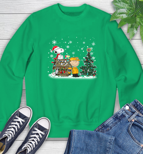 NHL Nashville Predators Snoopy Charlie Brown Woodstock Christmas Stanley Cup Hockey Sweatshirt 7