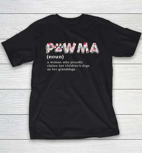 Pawma Definition Shirt Mama Grandma Dog Lovers Youth T-Shirt