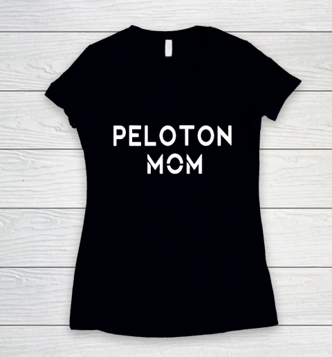 Peloton mom Women's V-Neck T-Shirt