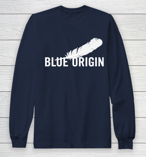 Blue Origin  All White Long Sleeve T-Shirt 2