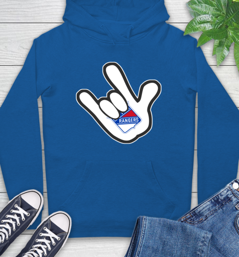 New York Rangers NHL Hockey Mickey Rock Hand Disney Hoodie 9