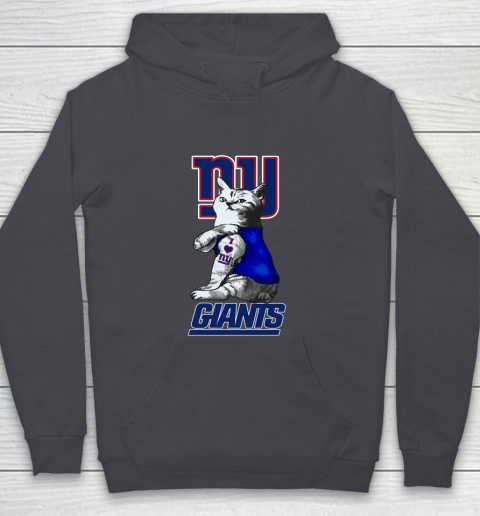 NFL Football My Cat Loves New York Giants Youth Hoodie 5