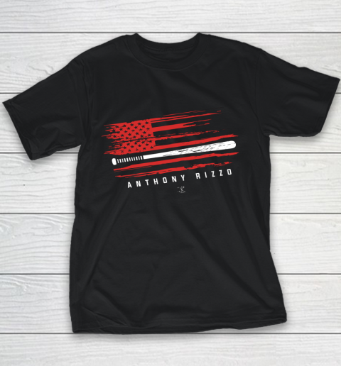 Anthony Rizzo Tshirt Baseball Flag Graphic Youth T-Shirt
