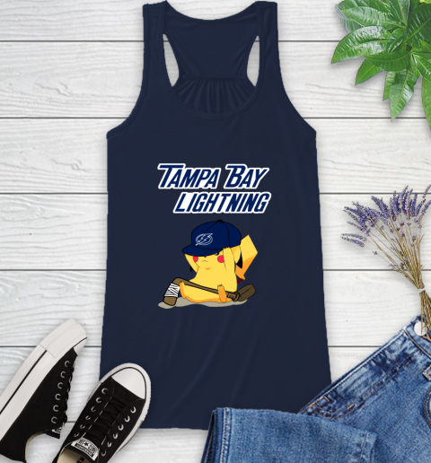 NHL Pikachu Hockey Sports Tampa Bay Lightning Racerback Tank 12