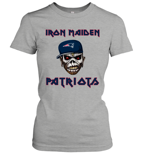 NFL New England Patriots Iron Maiden Rock Band Music Football Sports KFVFrKMSO8W ladies t shirt 20 95 151514 front ash