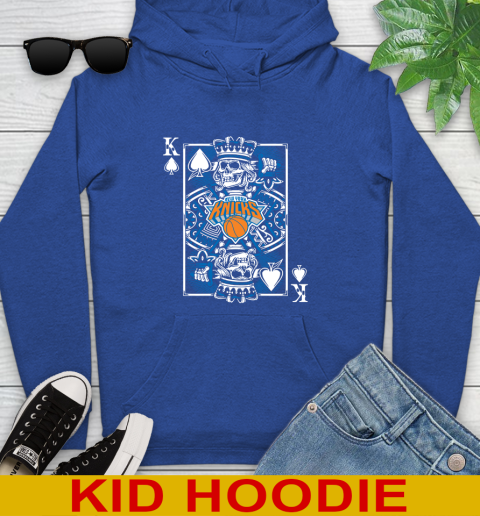 New York Knicks NBA Basketball The King Of Spades Death Cards Shirt Youth Hoodie 10