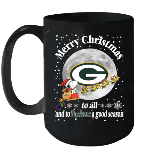 Green Bay Packers Merry Christmas To All And To Packers A Good Season NFL Football Sports Ceramic Mug 15oz