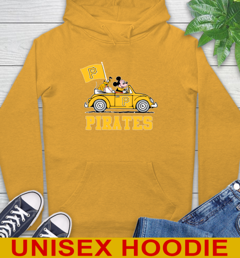 MLB Baseball Pittsburgh Pirates Pluto Mickey Driving Disney Shirt Hoodie 3