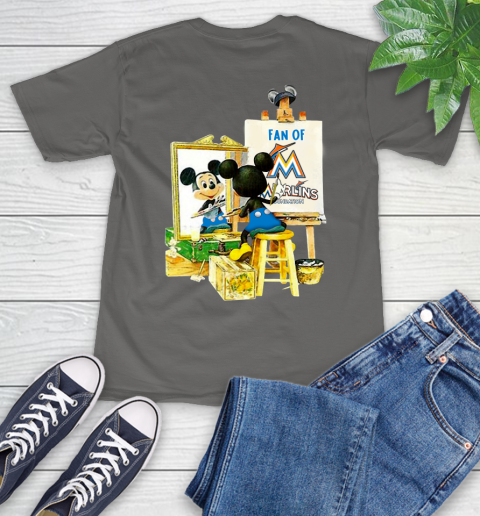 MLB Baseball Miami Marlins Mickey Drawing Shirt 11