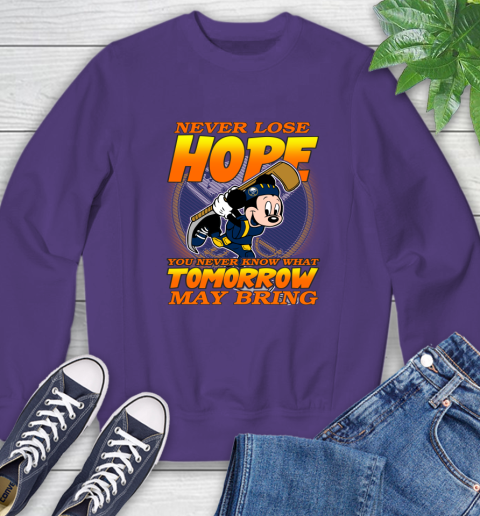 Buffalo Sabres NHL Hockey ootball Mickey Disney Never Lose Hope Sweatshirt 4