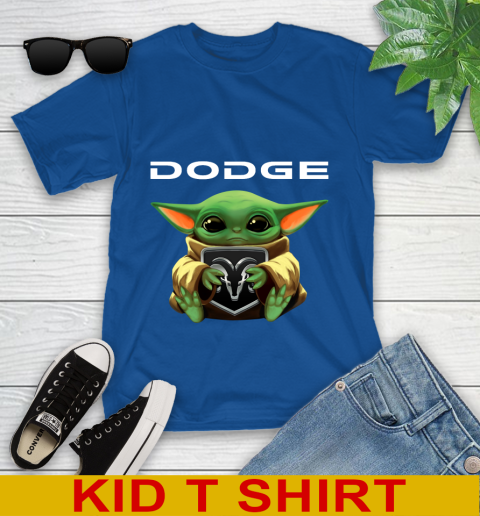 Star Wars Baby Yoda Hugs Dodge Car Shirt 106