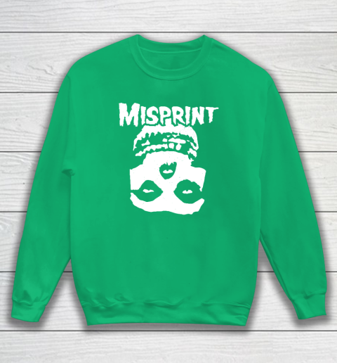 Misprint Skull Funny Misfit Sweatshirt 4