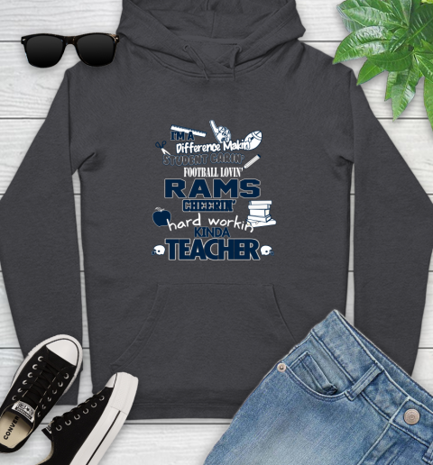 Los Angeles Rams NFL I'm A Difference Making Student Caring Football Loving Kinda Teacher Youth Hoodie 8