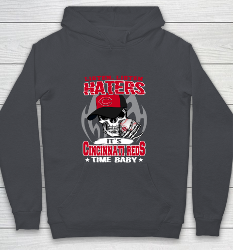 Listen Haters It is REDS Time Baby MLB Youth Hoodie 5