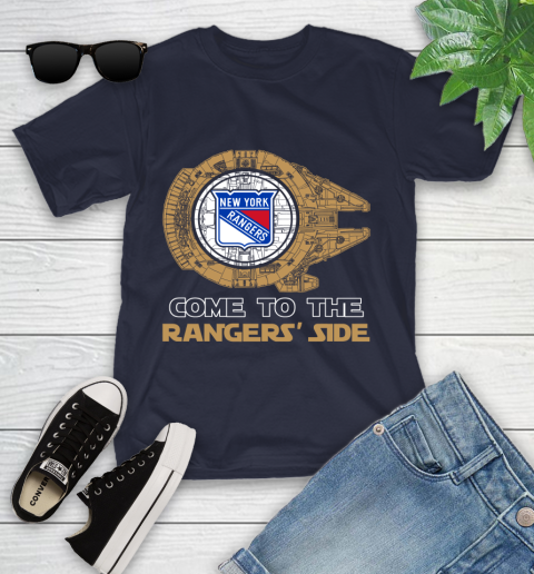 NHL Come To The New York Rangers Wars Hockey Sports Youth T-Shirt 2