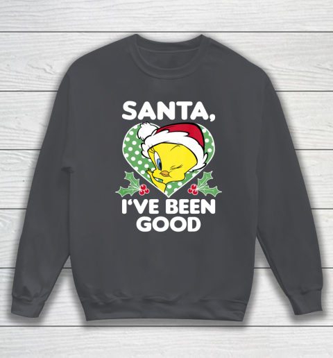 Looney Tunes Christmas Tweety Bird Santa I ve Been Good Sweatshirt 4