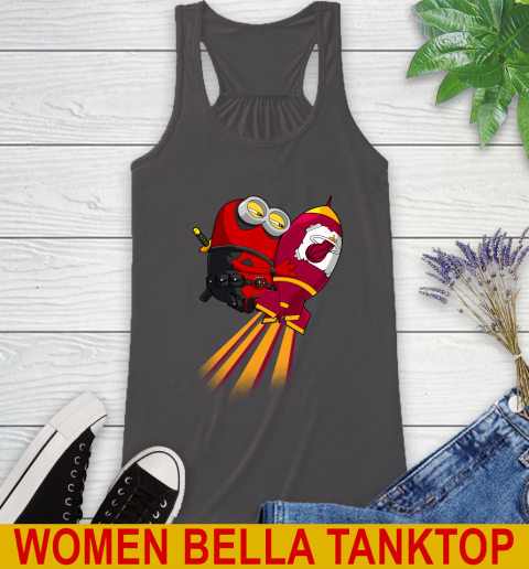 NBA Basketball Miami Heat Deadpool Minion Marvel Shirt Racerback Tank 10