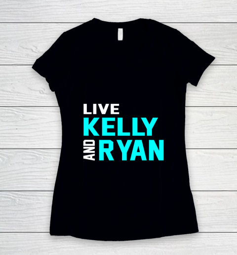 Live Kelly And Ryan Holiday Women's V-Neck T-Shirt