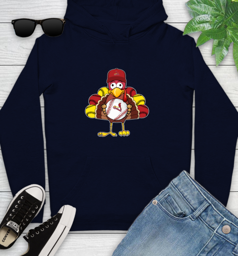 St.Louis Cardinals Turkey thanksgiving Youth Hoodie 4