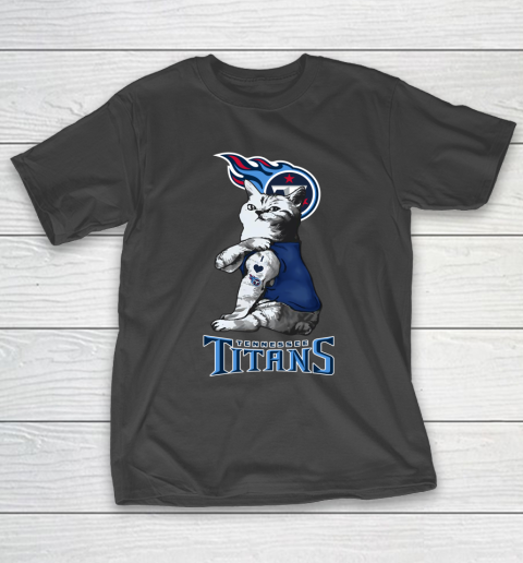 NFL Football My Cat Loves Tennessee Titans T-Shirt