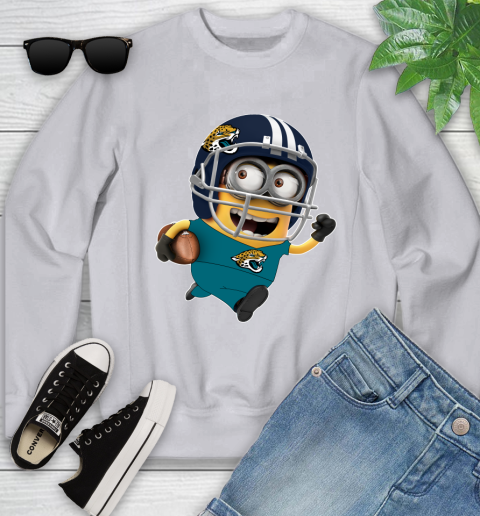 NFL Jacksonville Jaguars Minions Disney Football Sports Youth Sweatshirt 4
