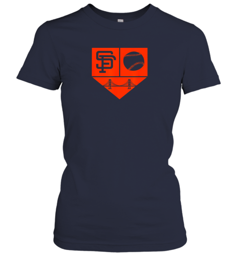 m9xi san francisco baseball vintage sf pride giant gift ladies t shirt 20 front navy