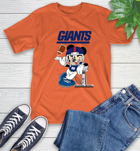 NFL newyork giants Mickey Mouse Disney Super Bowl Football T Shirt T-Shirt 5