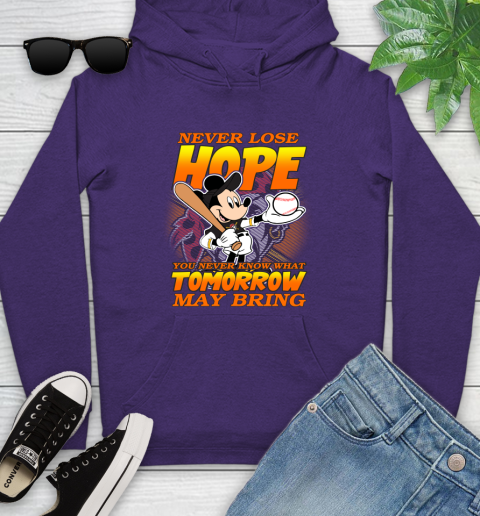 Pittsburgh Pirates MLB Baseball Mickey Disney Never Lose Hope Youth Hoodie 5