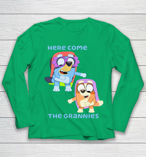 Blueys Shirt Here Come The Grannies Youth Long Sleeve 4