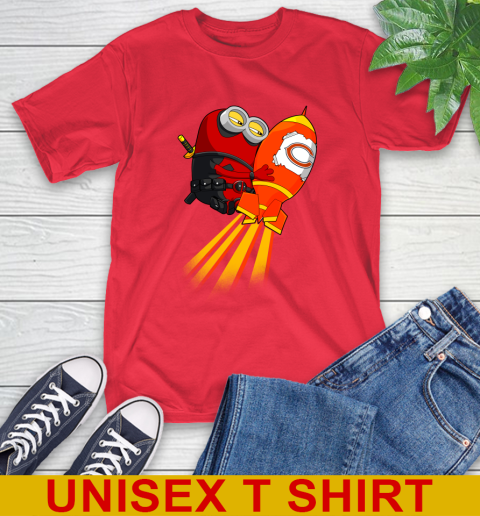NFL Football Chicago Bears Deadpool Minion Marvel Shirt T-Shirt 12