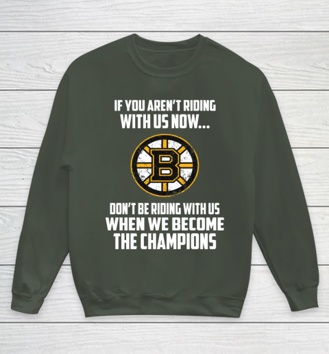 NHL Boston Bruins Hockey We Become The Champions Youth Sweatshirt 8