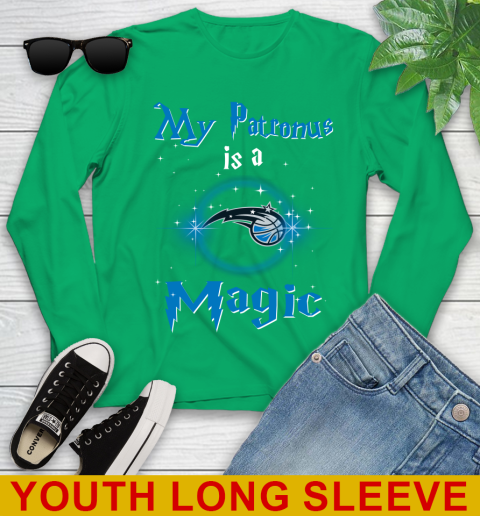 NBA Basketball Harry Potter My Patronus Is A Orlando Magic Youth Long Sleeve 7