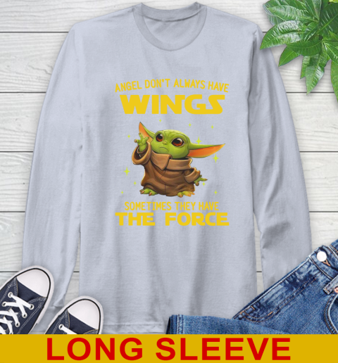 Baby Yoda Angel Don't Always Have Wings They Have The Force Shirt 60