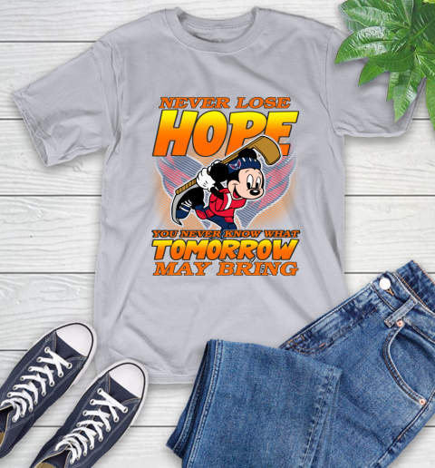 Washington Capitals NHL Hockey ootball Mickey Disney Never Lose Hope T-Shirt 6