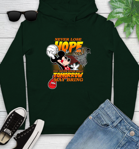 Chicago Bulls NBA Basketball Mickey Disney Never Lose Hope Youth Hoodie 14
