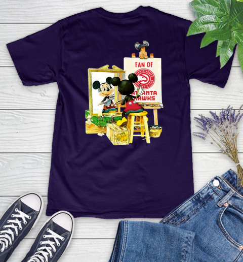 NBA Basketball Atlanta Hawks Mickey Drawing Shirt 74