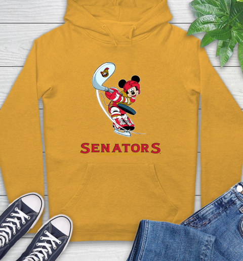 NHL Hockey Ottawa Senators Cheerful Mickey Mouse Shirt Hoodie 4 NHL Hockey Ottawa Senators Cheerful Mickey Mouse Shirt Hoodie - Image 4