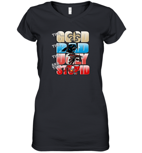 Women's Touch Navy New England Patriots Triple Play V-Neck T-Shirt