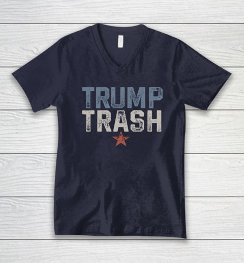 Trump Trash 2024 Grunge Vintage Garbage for Trump V-Neck T-Shirt 2