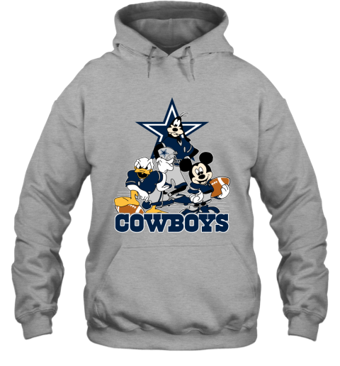 NFL Dallas Cowboys Mickey Mouse Donald Duck Goofy Football T Shirt