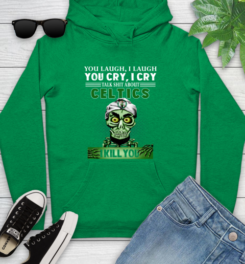 NBA Talk Shit About Boston Celtics I Kill You Achmed The Dead Terrorist Jeffrey Dunham Basketball Youth Hoodie 9