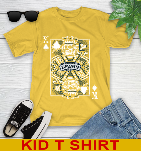 San Antonio Spurs NBA Basketball The King Of Spades Death Cards Shirt Youth T-Shirt 10 San Antonio Spurs NBA Basketball The King Of Spades Death Cards Shirt Youth T-Shirt - Image 10