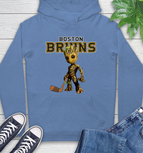 Boston Bruins NHL Hockey Groot Marvel Guardians Of The Galaxy Hoodie 11